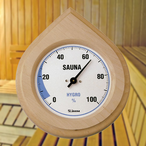 Hygrometer SHO 140 F Holz eingefasst