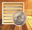 Sauna Wandleuchte Saunaleuchte Quadro mit Lampenfassung