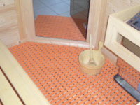 Sauna Bodenrost | PVC-Bodenbelag | Baderost Saunaräume