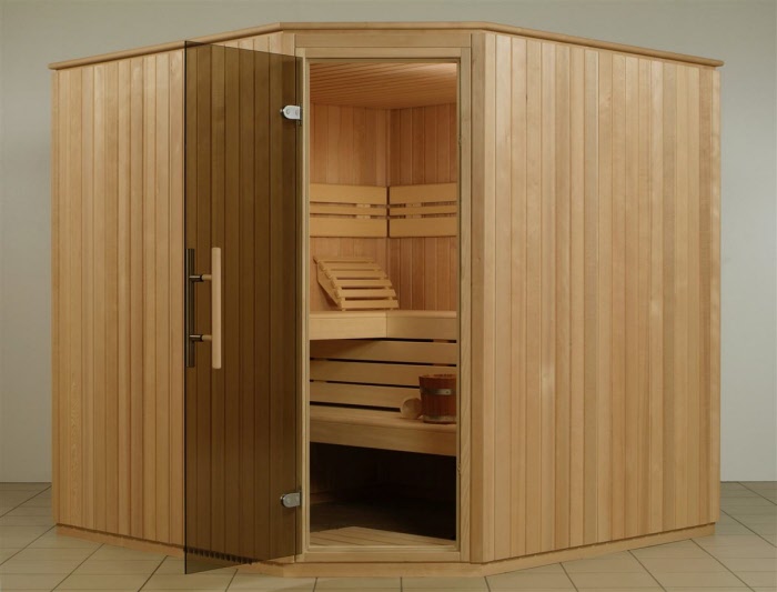 Sauna-Serie TREND Raster Hemlock